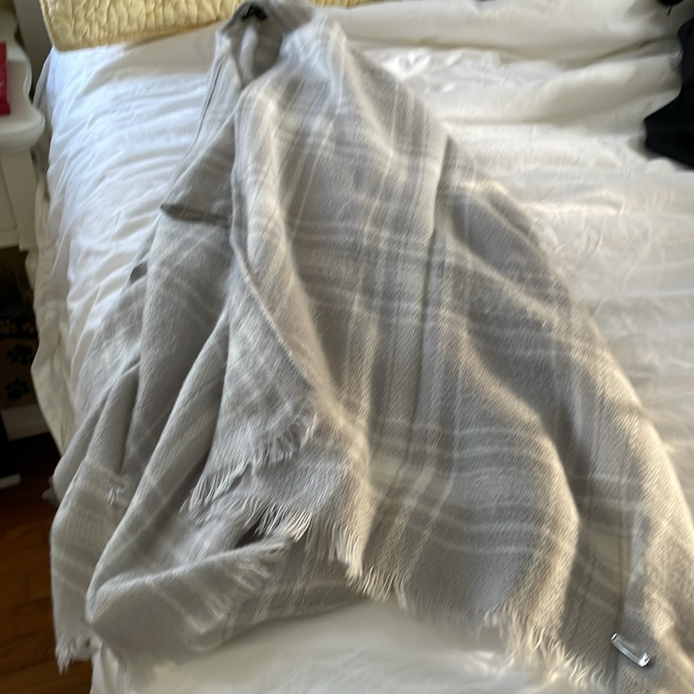 Lauren Gray Plaid Wrap - Picture 2 of 8